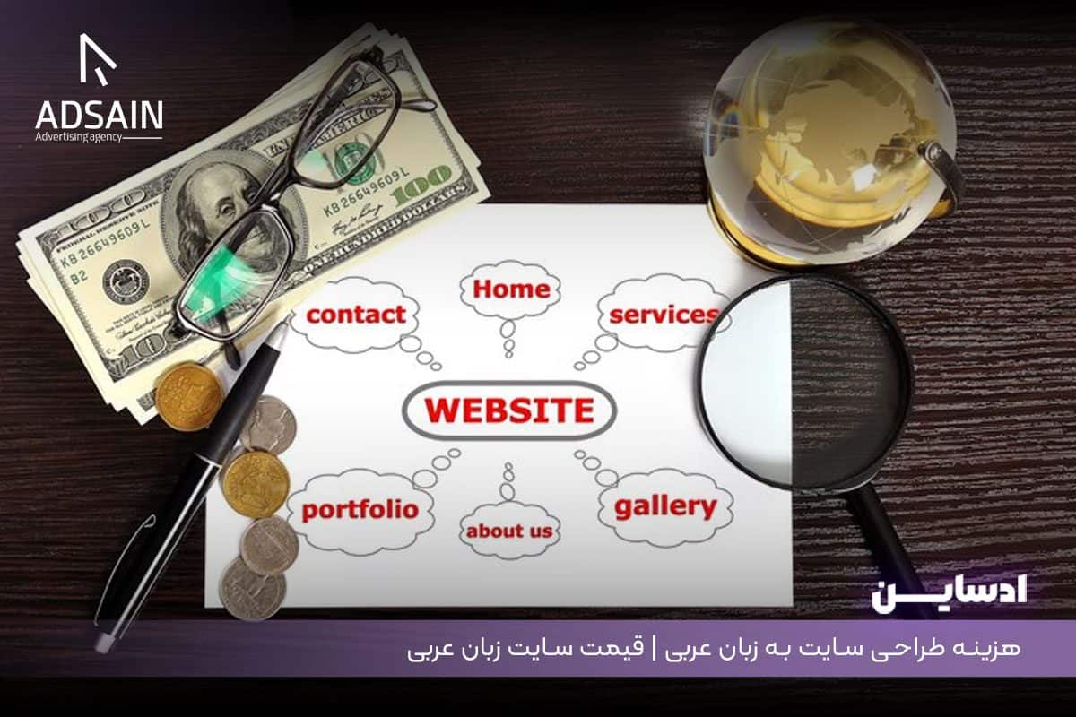 هزینه طراحی سایت به زبان عربی | قیمت سایت زبان عربی